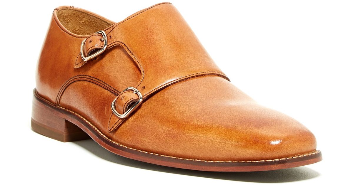 Cole Haan Leather Giraldo Double Monk Strap Shoe in British Tan (Brown) for Men - Lyst